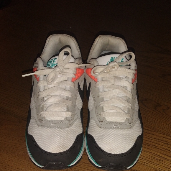 Nike Air Max Sneakers - White, Black, and Coral - Picture 3 of 3